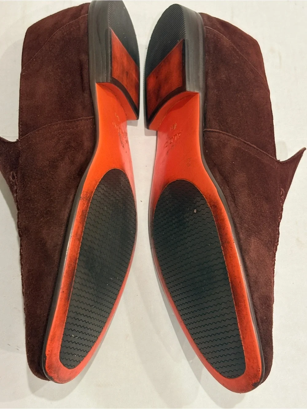 ALDO Men's Brown Suede Slip-On Loafers 9.5